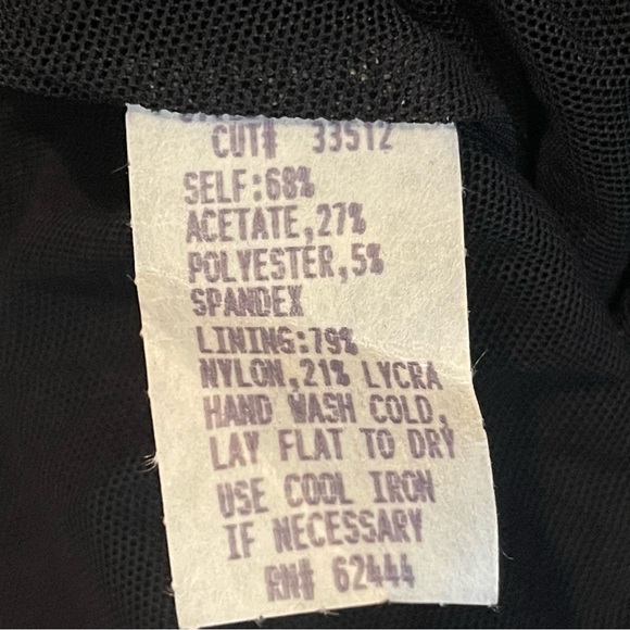 Nicole Miller Black BodyCon Sexy Romantic Glam Party Event Dress NWOT Size 8 - Picture 10 of 14